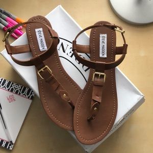 Steven Madden Brown Baeli Sandals
